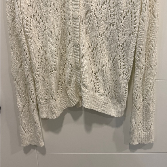 Cyrus Cream Knit Cardigan size XL - Picture 4 of 9